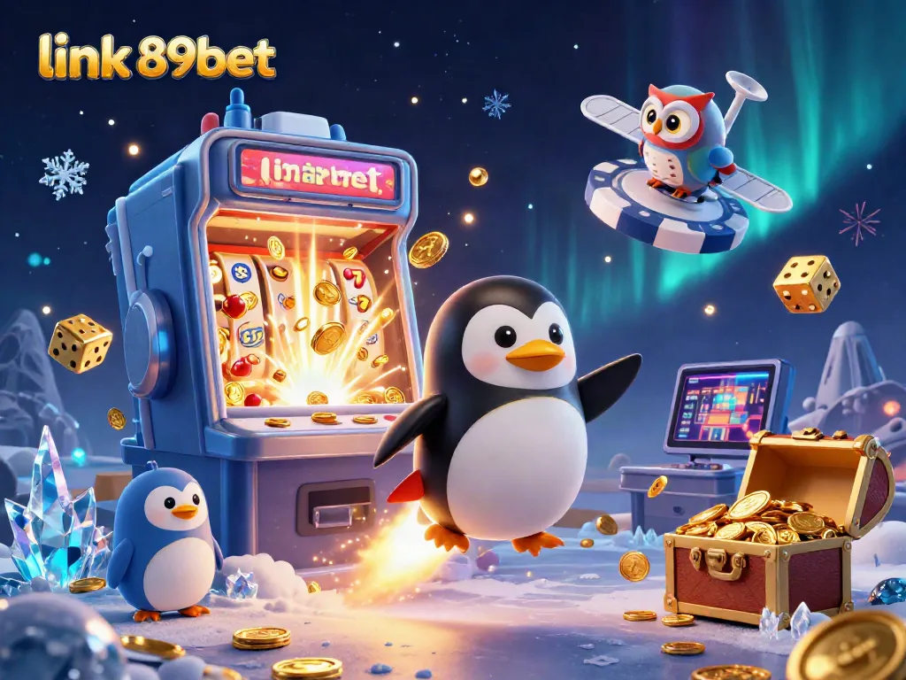 Experience thrilling wins with link 89bet in a vibrant 3D casino scene featuring dynamic characters and game elements.